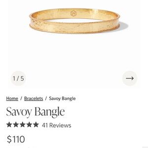 Julie Vos Gold Savoy Bangle